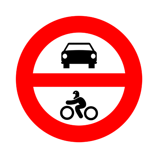 Entrada prohibida a vehículos de motor