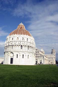 Baptisterio y torre, Pisa