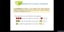 Propiedades de la probabilidad. 4º ESO