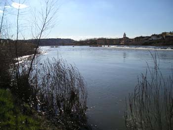 Río Duero a la salida de Zamora, Castilla y León
