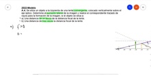 Problema resuelto de óptica geométrica (evau 22)