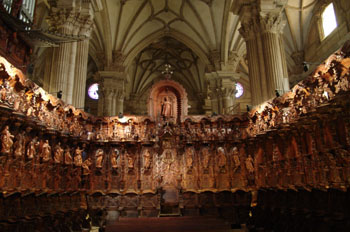 Coro de la Catedral de Guadix, Granada, Andalucía