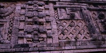 Detalle del friso del Cuadrángulo de las Monjas, Uxmal, México
