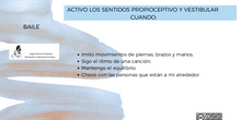 Tarjetas: encuentros  de juego inclusivo en familia.