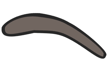 Ceja morena izquierda