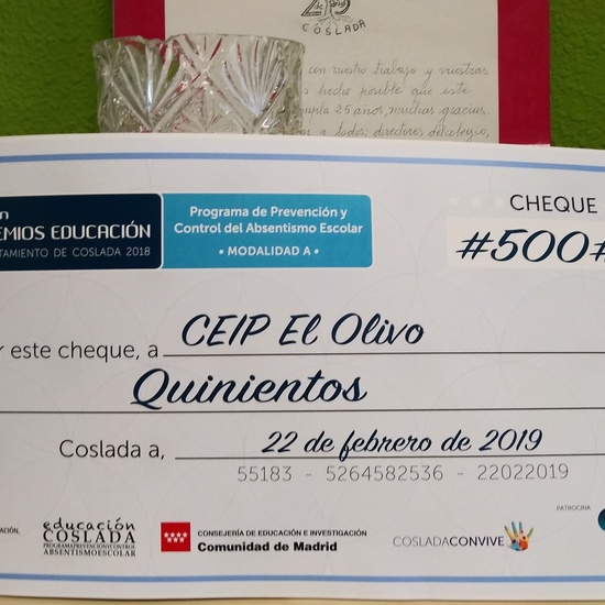 Premios de Educación. Mejora del´éxito escolar 2