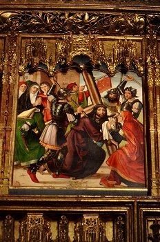 Detalle del Retablo Mayor Colegiata de Bolea, Huesca