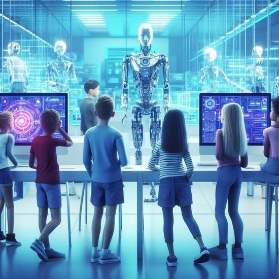 Charla con expertos sobre IA. Imagen creada con IA Copilot