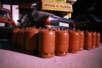 Bombonas de gas butano