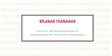SÍLABAS TRABADAS