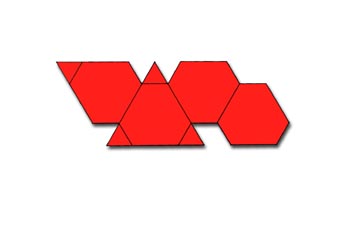 Desarrollo de un tetraedro truncado
