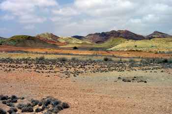 Paisaje del desierto, Rep. de Djibouti, áfrica