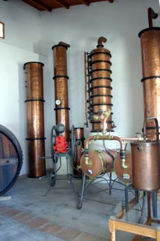Instrumentos para destilar vino