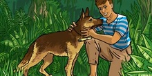 Un capitán de 15 años: Dick Sand se encuentra con su perro Dingo