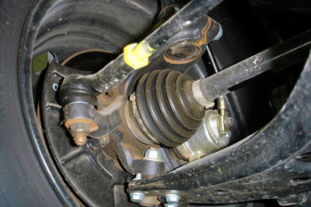 Eje de transmisión. Detalle de junta homocinética