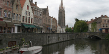 Vista desde Rozenhoedkaai, Brujas, Bélgica