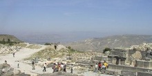 Vista panorámica desde un camino en la antigua Gadara, Jordania