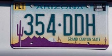 Matrícula de Arizona, Estados Unidos