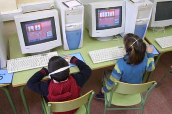 Realizando actividad con el ordenador