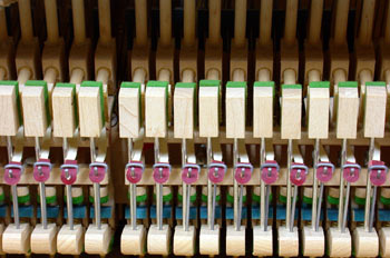 Mecanismo percutor de un piano