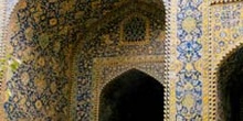 Interior de Masjid-i-Shah, Isfahan (Irán)