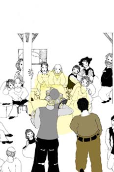 Cap. XLIV. Don Quijote con el yelmo