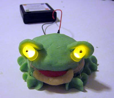 conductive dough frog