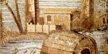 Mosaico de el Nilo, Egipto