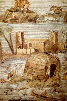 Mosaico de el Nilo, Egipto
