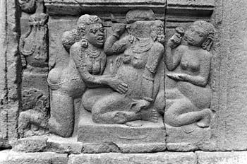 Detalle de relieve, Indonesia