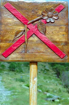 Señal forestal, Principado de Asturias