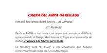 Cartel Carnaval AMPA