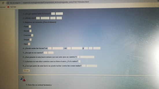 PREGUNTAS COMPRENSIÓN LECTORA 30 DE MARZO