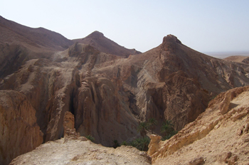 Paisaje desértico, Chébika, Túnez