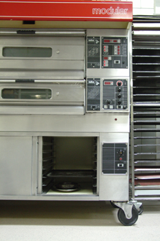 Horno eléctrico con armario de fermentación