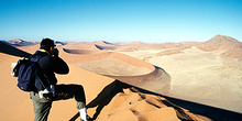 Fotógrafo en el desierto, Namibia