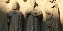 Detalle de la fachada, Catedral de León, Castilla y León