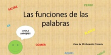 Las funciones de las palabras