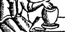 Ilustración antigua de un alfarero