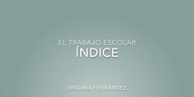 El índice en un trabajo escolar