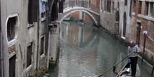 Góndola y turistas, Venecia