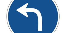 Sentido obligatorio: Giro a la izquierda