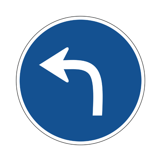 Sentido obligatorio: Giro a la izquierda