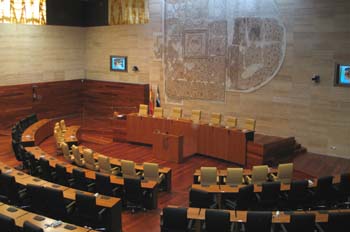 Nuevo hemiciclo de la Asamblea de Extremadura