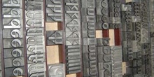Tipos de plomo para composición tipográfica