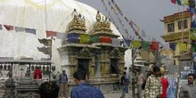 Stupa en el Templo de los Monos, Katmandú, Nepal