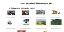 Import und Export in die neue und alte Welt (Arbeitsblatt) - 3º ESO