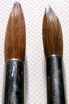 Pinceles redondos de pelo