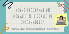 ¿Cómo programar el envío de un correo en Educamadrid?