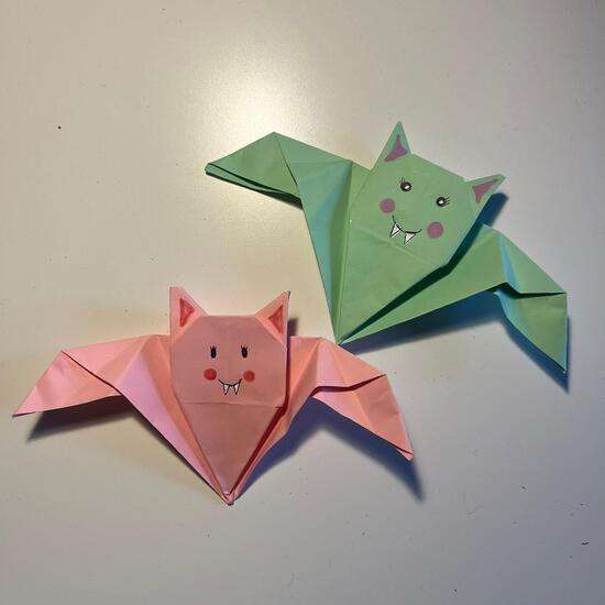 Murciélago Origami